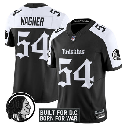 Men's Washington Redskins 'Gothic Capital Edition' Vapor Limited Jersey V2 - All Stitched