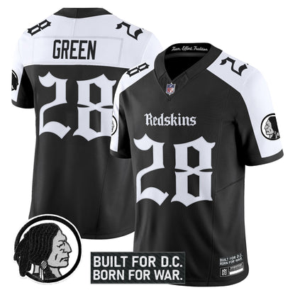 Men's Washington Redskins 'Gothic Capital Edition' Vapor Limited Jersey V2 - All Stitched