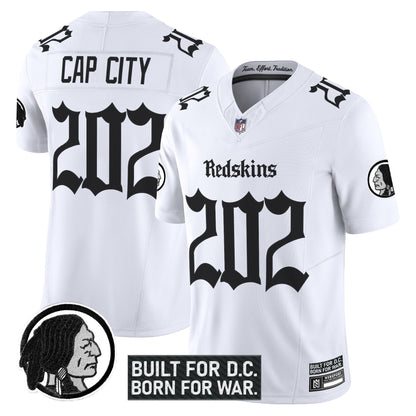 Men's Washington Redskins 'Gothic Capital Edition' Vapor Limited Jersey V2 - All Stitched