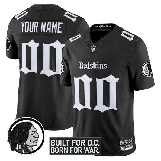 Washington Redskins 'Gothic Capital Edition' Vapor Limited Custom Jersey V2 - All Stitched