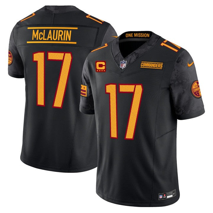 Terry Mclaurin #17 Washington Commanders Black Jersey - All Stitched
