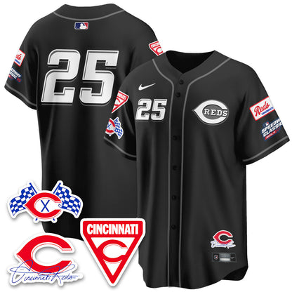 Men's Cincinnati Reds 2025 Speedway Limited Jersey V1 - All Stitched