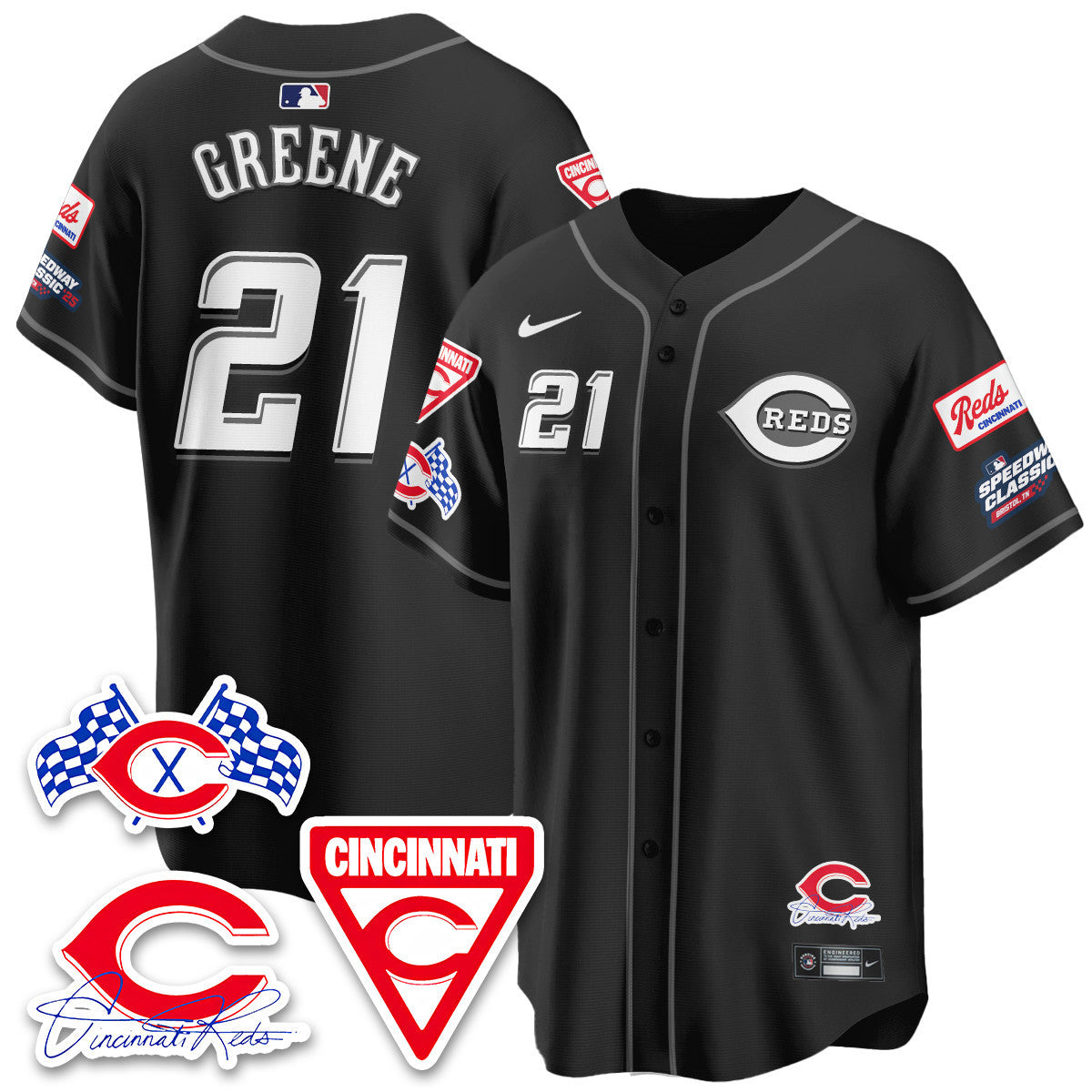 Men's Cincinnati Reds 2025 Speedway Limited Jersey V1 - All Stitched