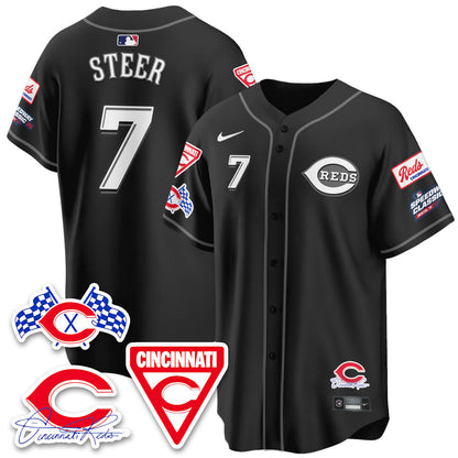 Men's Cincinnati Reds 2025 Speedway Limited Jersey V1 - All Stitched