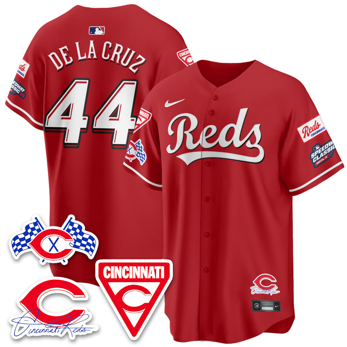 Men's Cincinnati Reds 2025 Speedway Limited Jersey V1 - All Stitched
