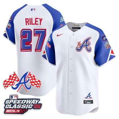 Men's Atlanta Braves 2025 Speedway Classic Limited Jersey V1 - All Stitched