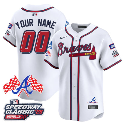 Men's Atlanta Braves 2025 Speedway Classic Limited Jersey V1 - All Stitched