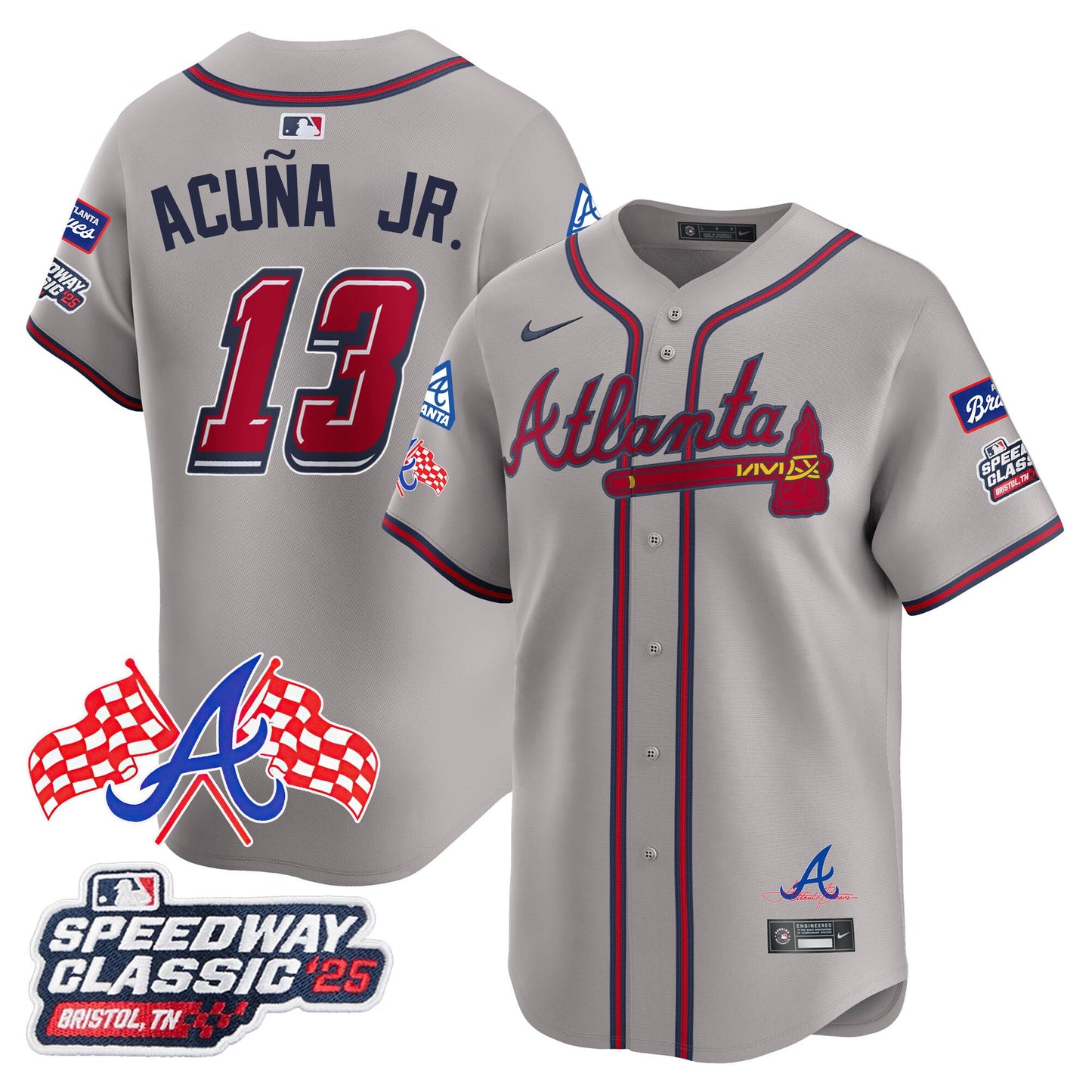 Atlanta Braves 2025 Speedway Classic Limited Jersey V1 - All Stitched