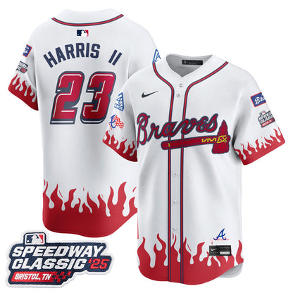 Men's Atlanta Braves 2025 Speedway Classic Limited Jersey V2 - All Stitched