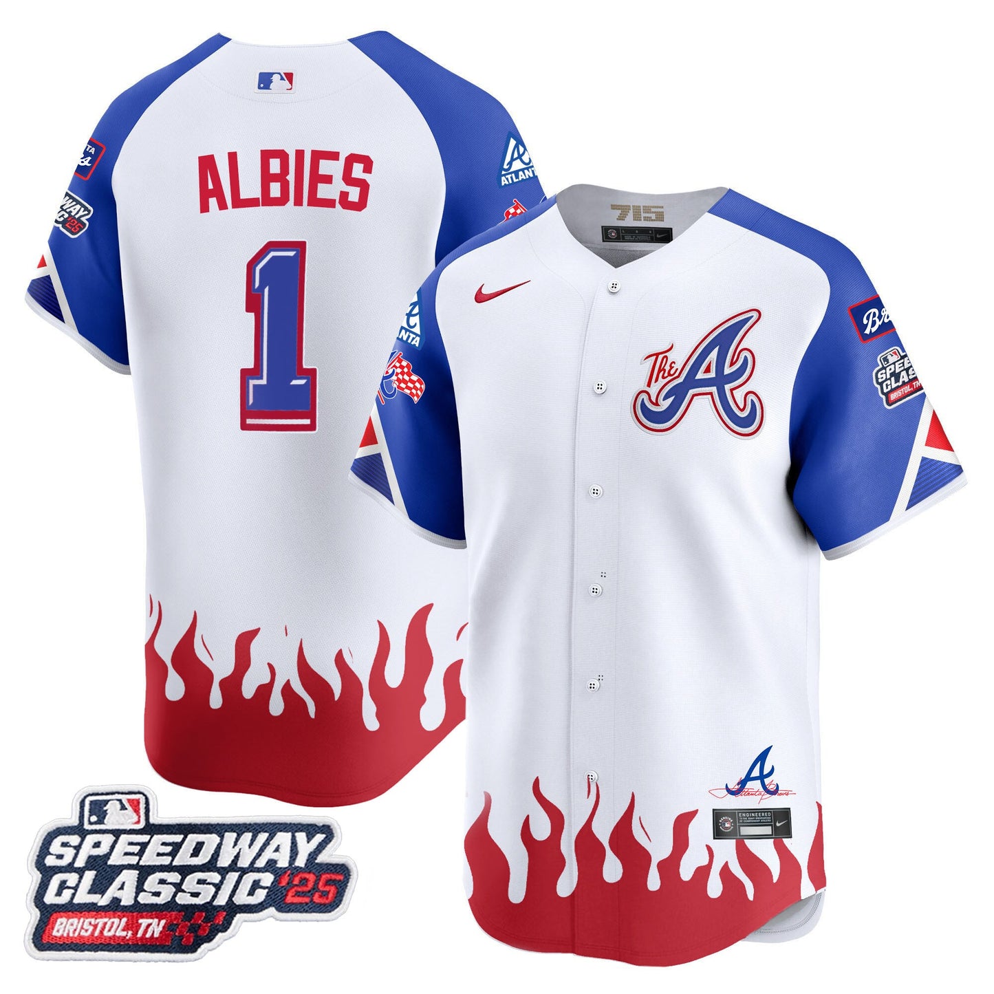 Atlanta Braves 2025 Speedway Classic Limited Jersey V2 - All Stitched