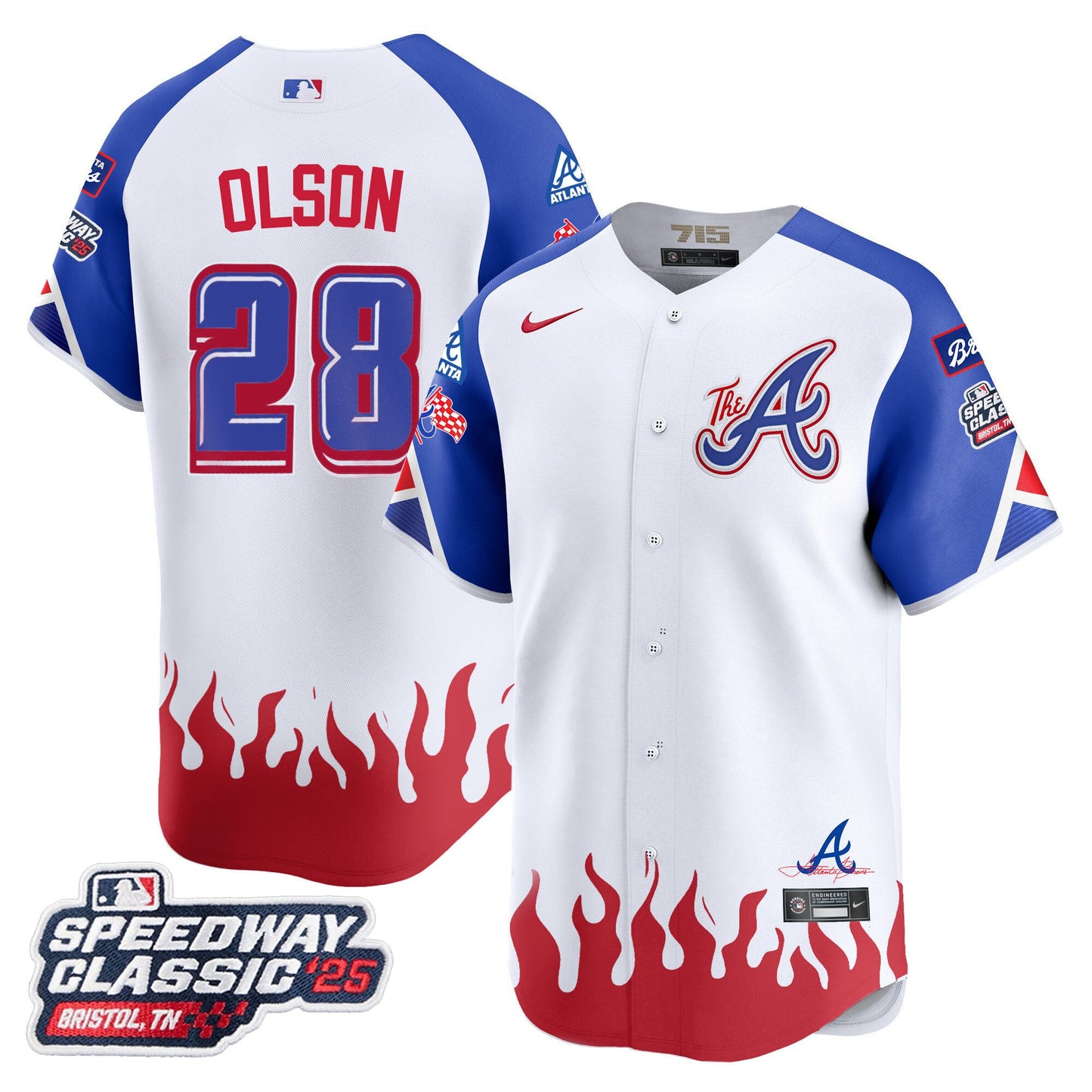 Atlanta Braves 2025 Speedway Classic Limited Jersey V2 - All Stitched