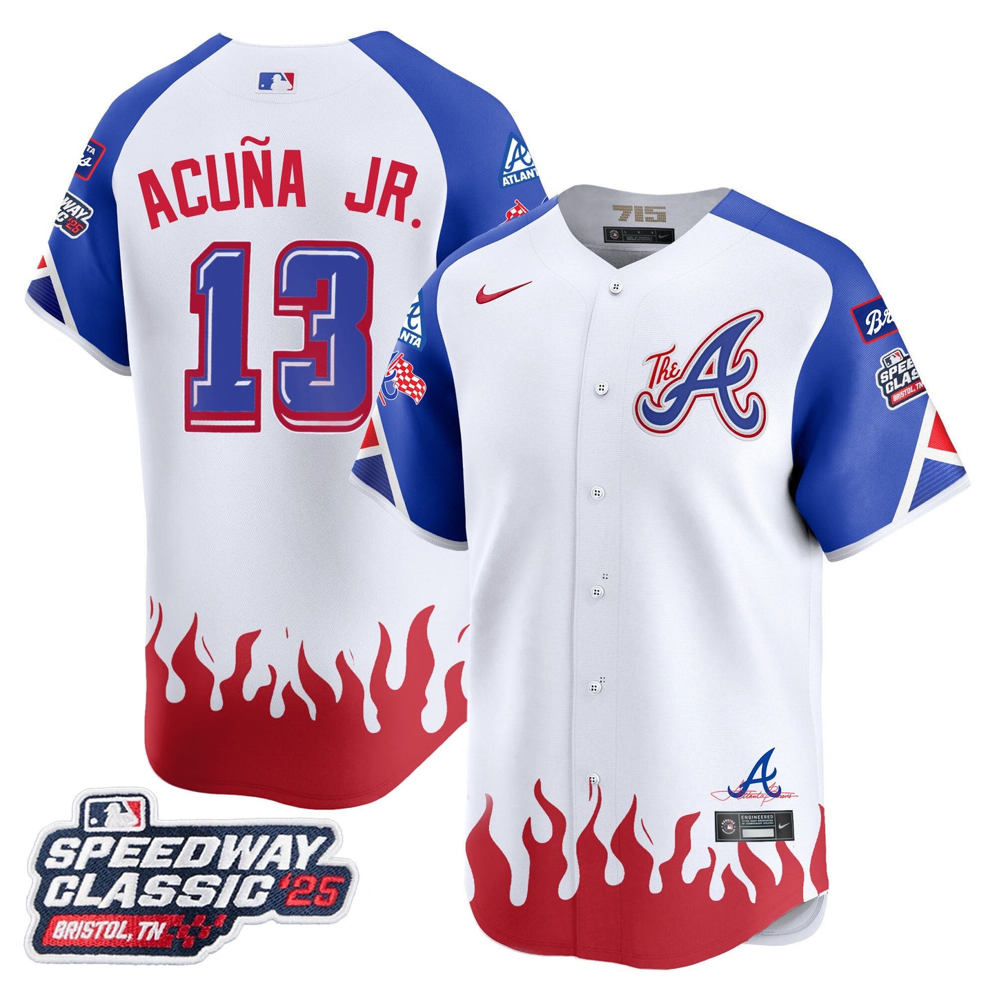 Atlanta Braves 2025 Speedway Classic Limited Jersey V2 - All Stitched