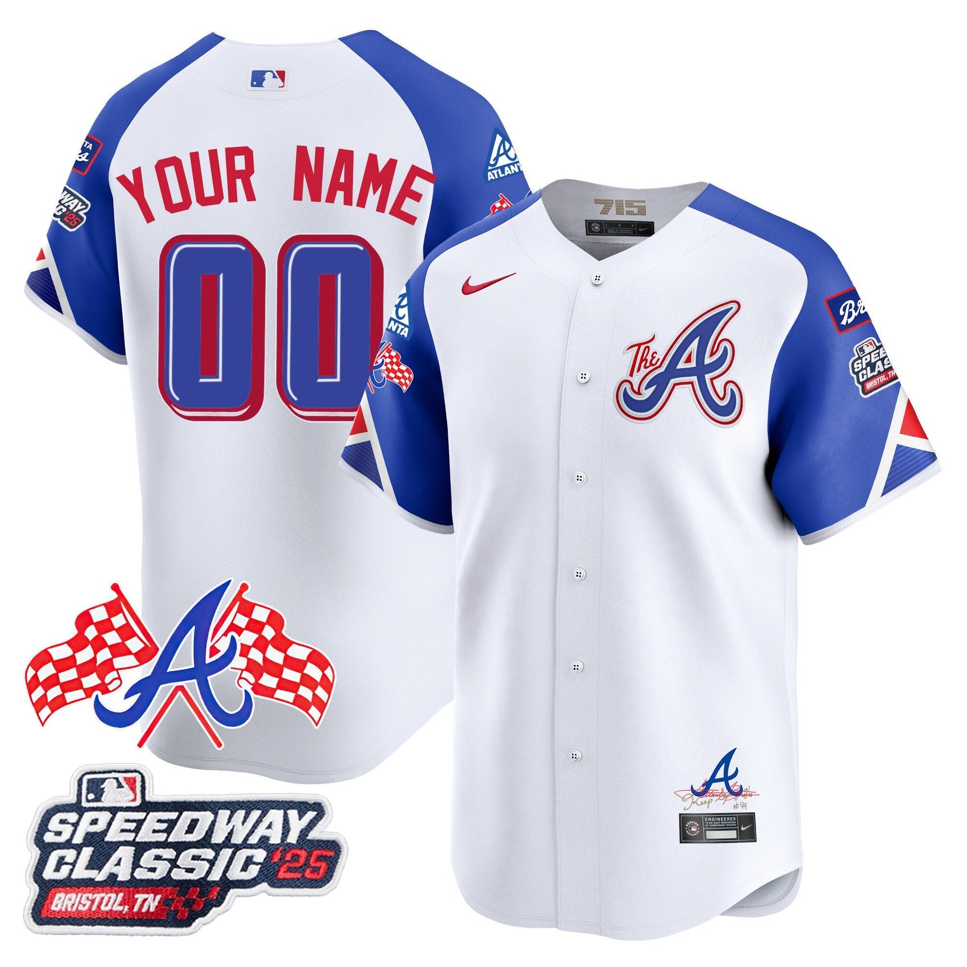 Atlanta Braves 2025 Speedway Classic Limited Custom Jersey V1 - All Stitched