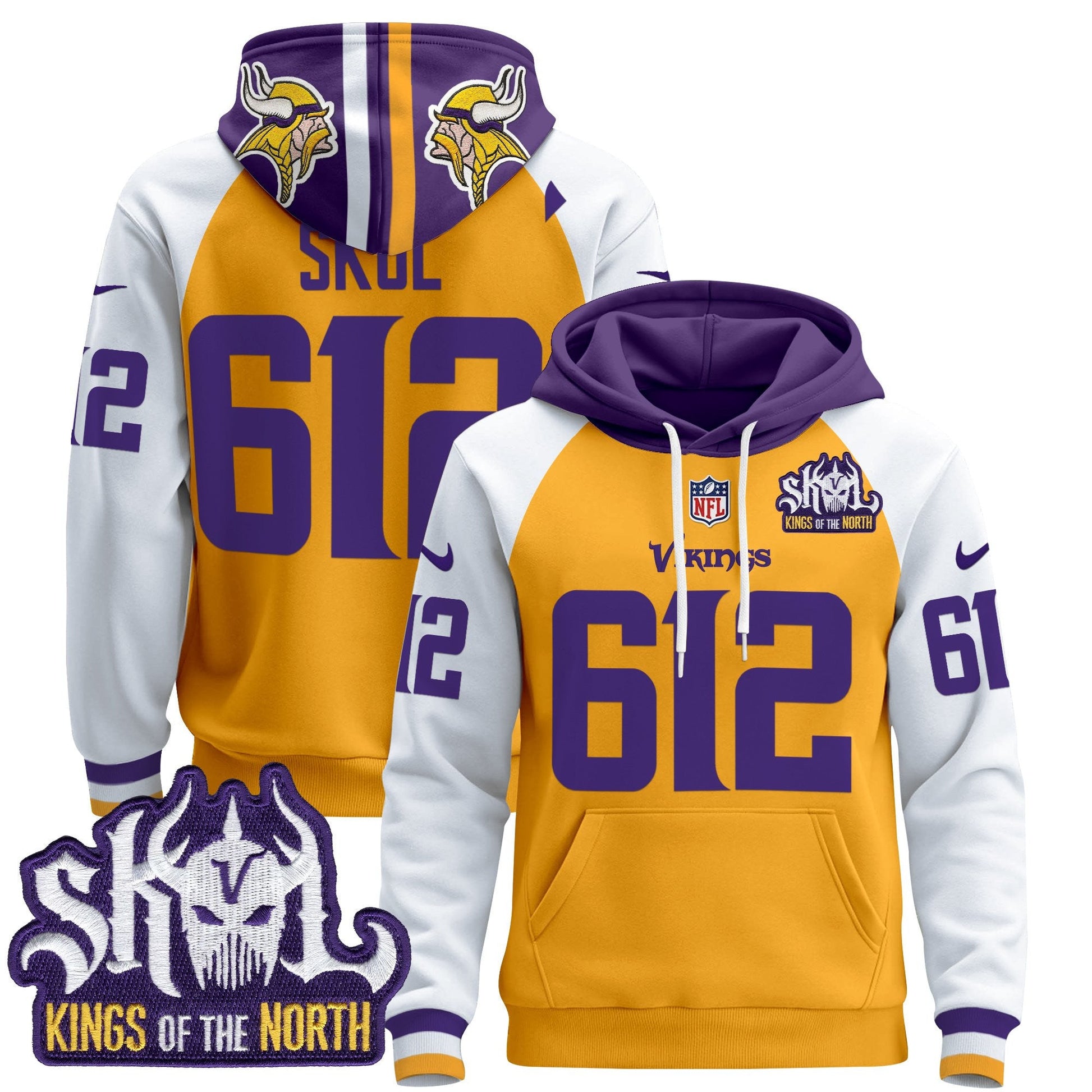 Men's Minnesota Vikings 2025 Pullover Hoodie - All Stitched