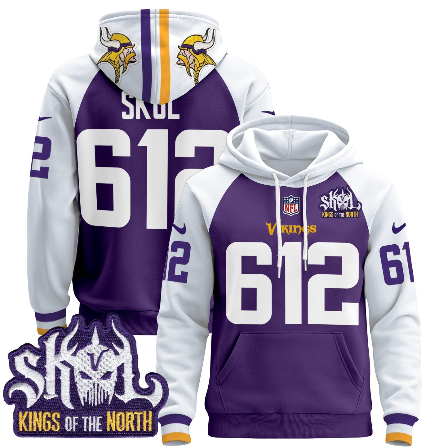 Men's Minnesota Vikings 2025 Pullover Hoodie - All Stitched