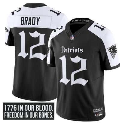 Men's New England Patriots 'Gothic Revolution Edition' Vapor Limited Jersey - All Stitched