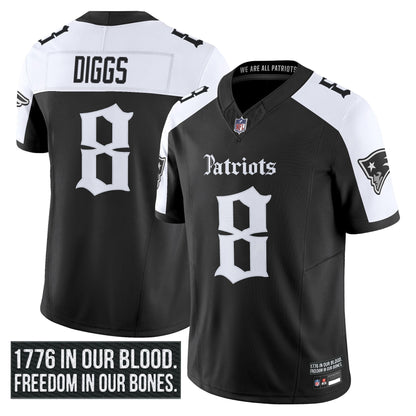 Men's New England Patriots 'Gothic Revolution Edition' Vapor Limited Jersey - All Stitched
