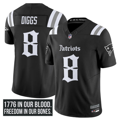Men's New England Patriots 'Gothic Revolution Edition' Vapor Limited Jersey - All Stitched