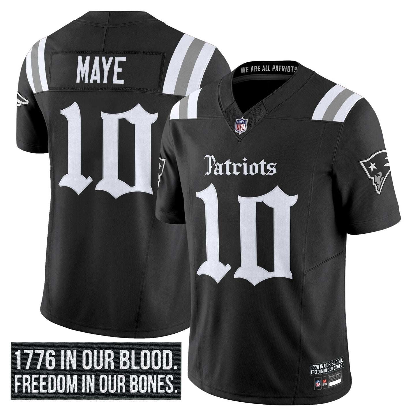 Men's New England Patriots 'Gothic Revolution Edition' Vapor Limited Jersey - All Stitched