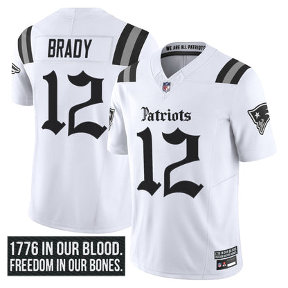 Men's New England Patriots 'Gothic Revolution Edition' Vapor Limited Jersey - All Stitched