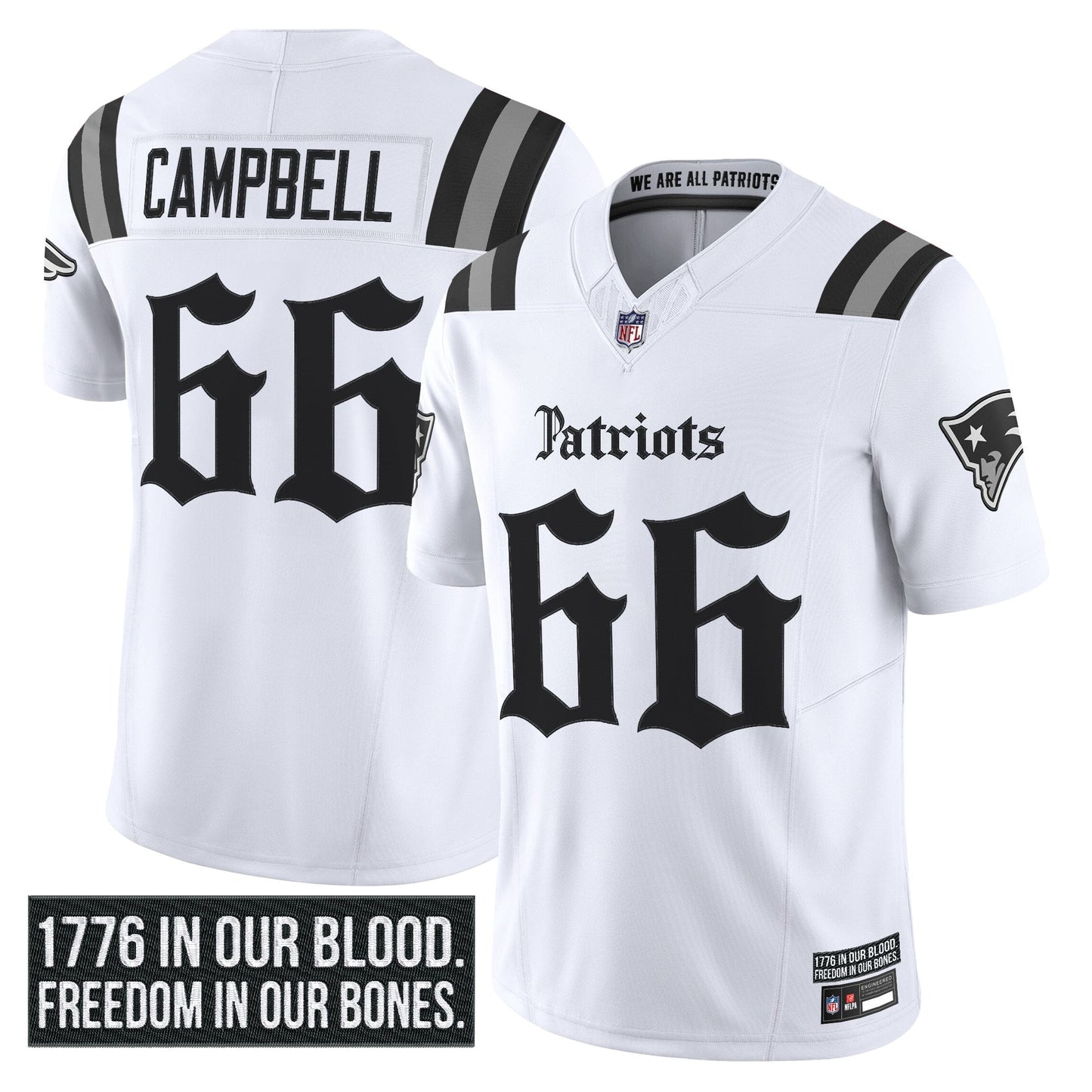 Men's New England Patriots 'Gothic Revolution Edition' Vapor Limited Jersey - All Stitched