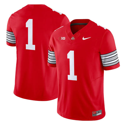 Men's Ohio State Buckeyes 'Heritage Stripe' 2025/26 Vapor Limited Jersey - All Stitched