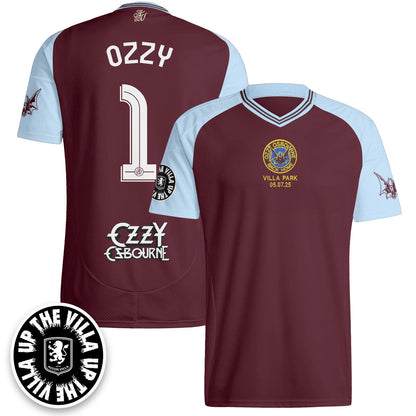 Aston Villa Ozzy Osbourne Back Home Custom Jersey - Printed