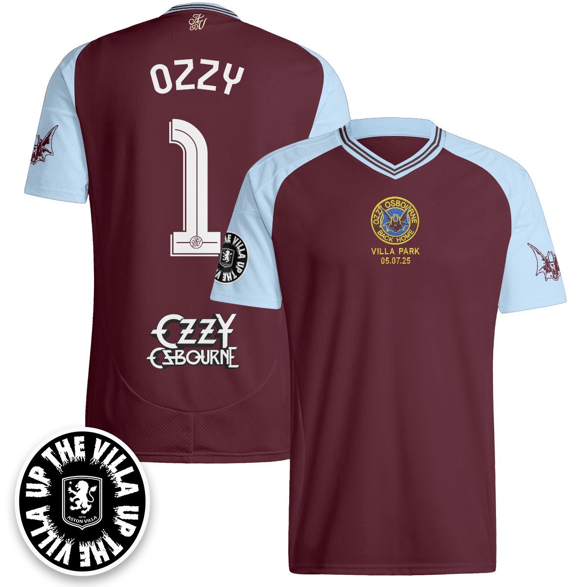 Men's Aston Villa Ozzy Osbourne Back Home Jersey - Printed