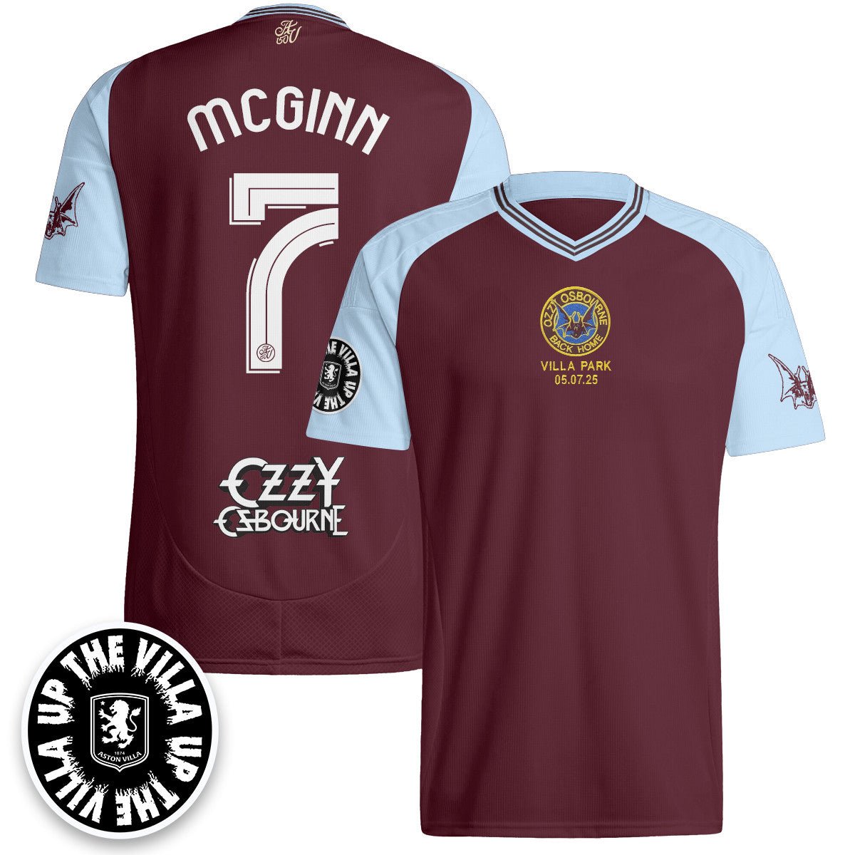 Men's Aston Villa Ozzy Osbourne Back Home Jersey - Printed