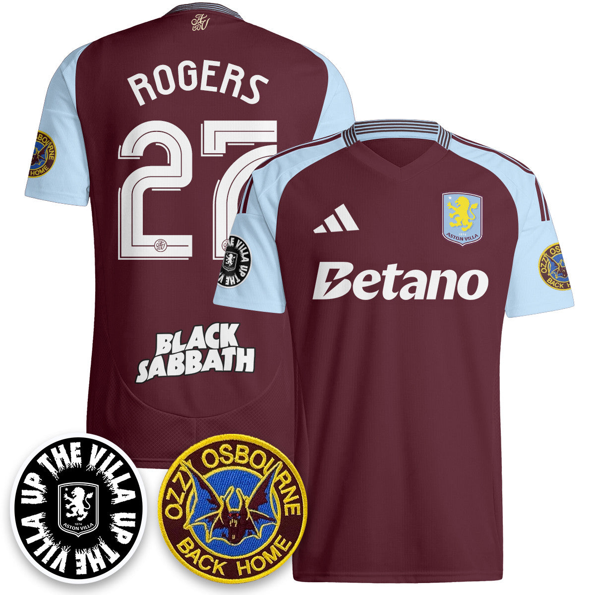 Men's Aston Villa Ozzy Osbourne Back Home Jersey - Printed