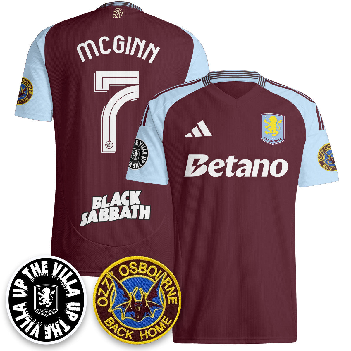 Men's Aston Villa Ozzy Osbourne Back Home Jersey - Printed