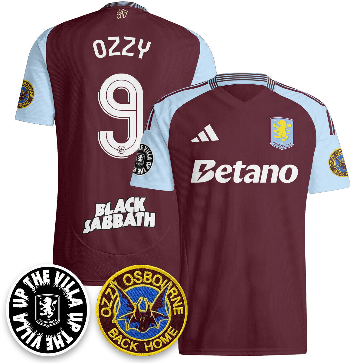 Men's Aston Villa Ozzy Osbourne Back Home Jersey - Printed