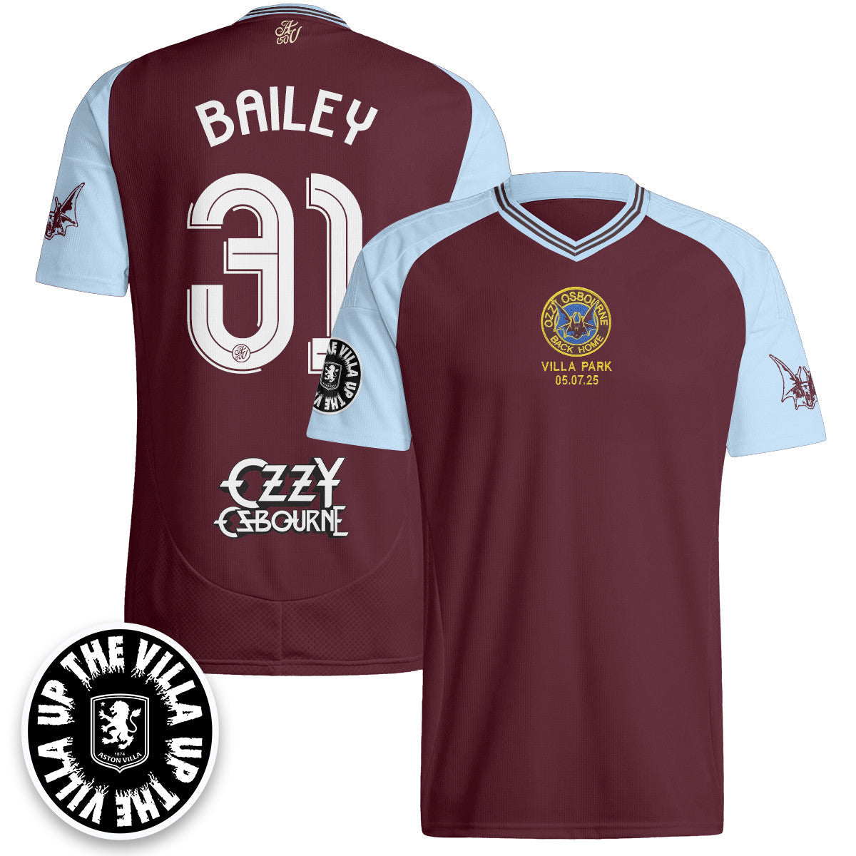 Men's Aston Villa Ozzy Osbourne Back Home Jersey - Printed