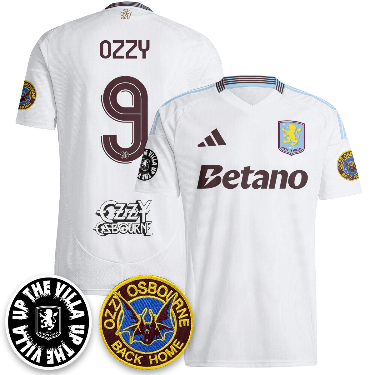 Men's Aston Villa Ozzy Osbourne Back Home Jersey - Printed