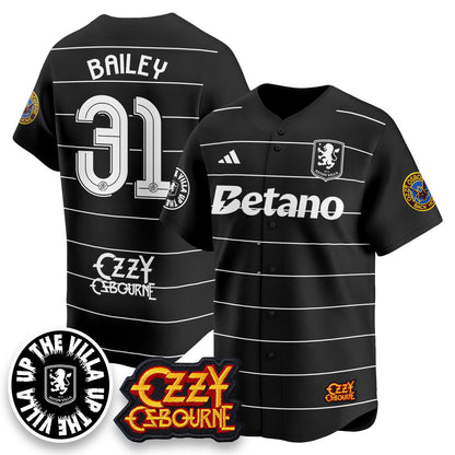 Men's Aston Villa Ozzy Osbourne Back Home Baseball Jersey - All Stitched