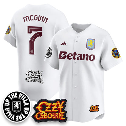 Men's Aston Villa Ozzy Osbourne Back Home Baseball Jersey - All Stitched