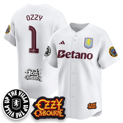 Men's Aston Villa Ozzy Osbourne Back Home Baseball Jersey - All Stitched