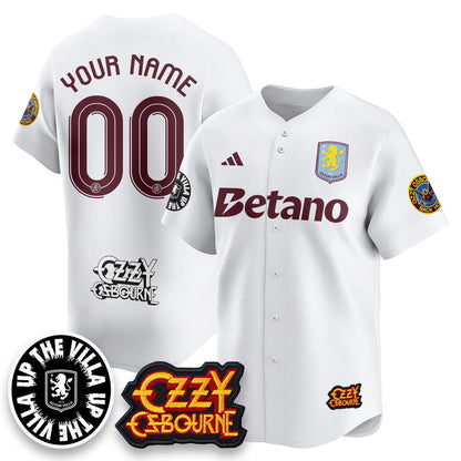 Men's Aston Villa Ozzy Osbourne Back Home Baseball Jersey - All Stitched