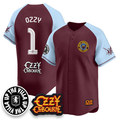 Men's Aston Villa Ozzy Osbourne Back Home Baseball Jersey - All Stitched