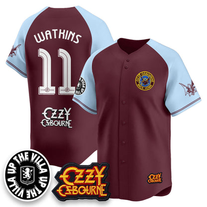 Aston Villa Ozzy Osbourne Back Home Baseball Jersey - All Stitched