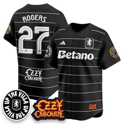 Men's Aston Villa Ozzy Osbourne Back Home Baseball Jersey - All Stitched