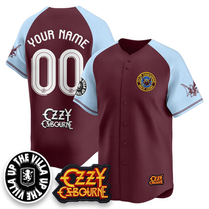 Men's Aston Villa Ozzy Osbourne Back Home Baseball Jersey - All Stitched