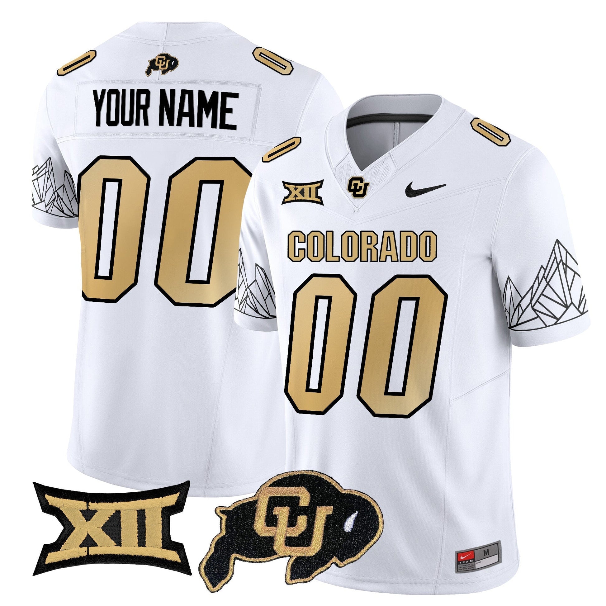 Colorado Buffaloes 2025 Vapor Limited Custom Jersey V2 - All Stitched