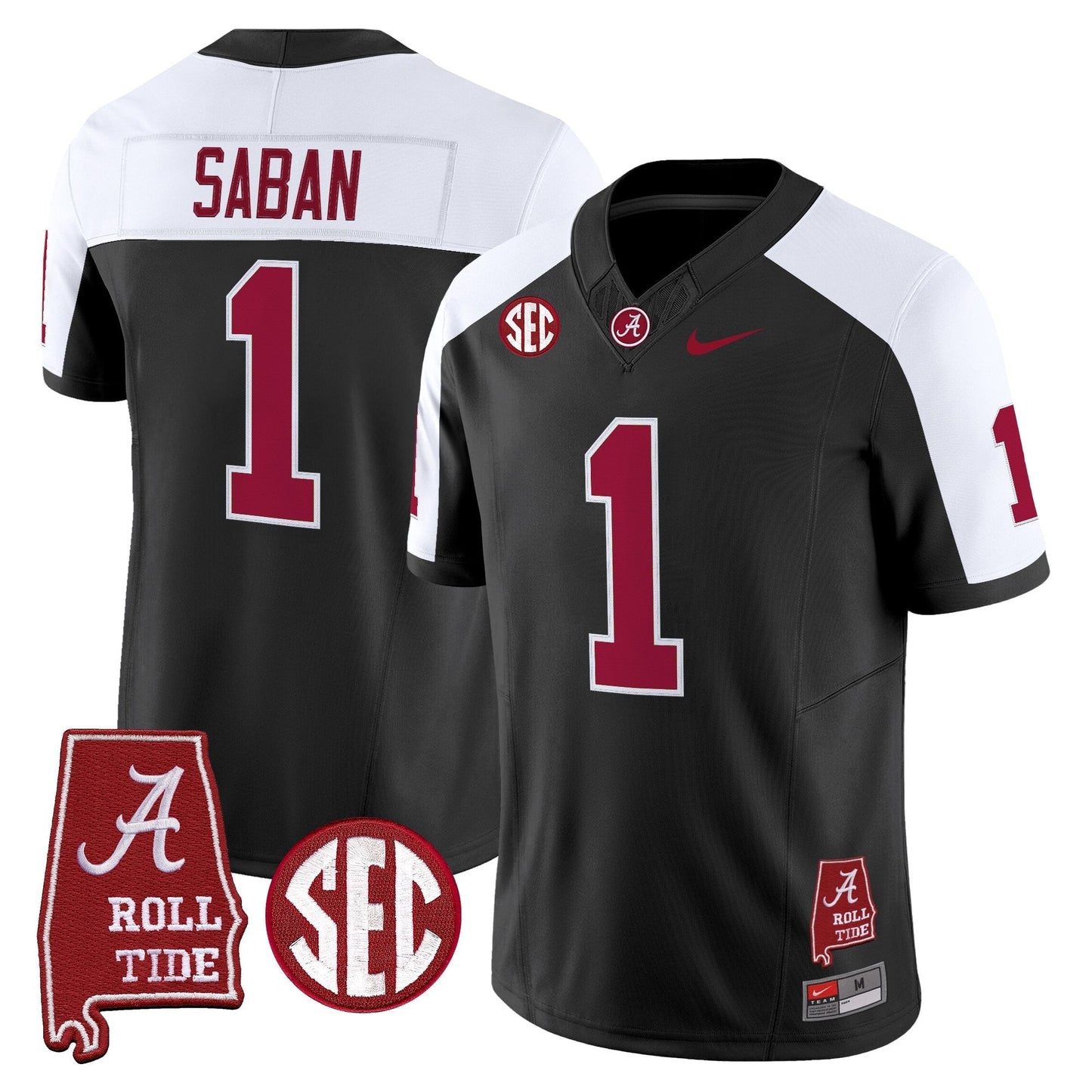 Men's Alabama Crimson Tide Throwback Vapor Limited Jersey - Alabama Map - All Stitched