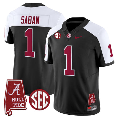 Men's Alabama Crimson Tide Throwback Vapor Limited Jersey - Alabama Map - All Stitched