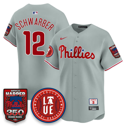 Men's Bryce Harper Philadelphia Phillies 350 Home Runs Jersey - All Stitched