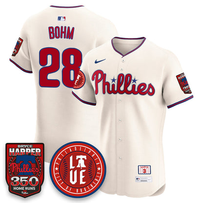 Men's Bryce Harper Philadelphia Phillies 350 Home Runs Jersey - All Stitched