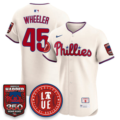 Men's Bryce Harper Philadelphia Phillies 350 Home Runs Jersey - All Stitched