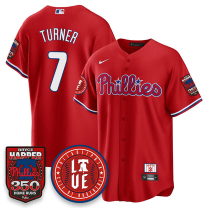 Men's Bryce Harper Philadelphia Phillies 350 Home Runs Jersey - All Stitched