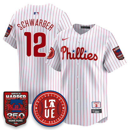 Men's Bryce Harper Philadelphia Phillies 350 Home Runs Jersey - All Stitched